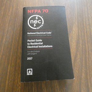 2017 NEC Pocket Guide to Residential Electrical Installations